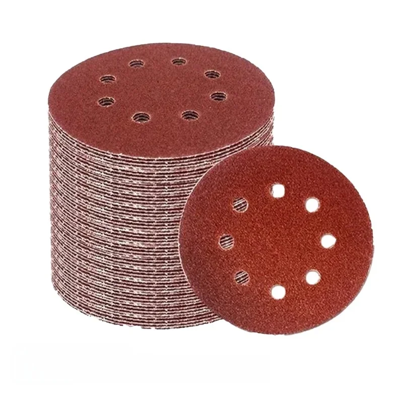 8 otworów 125mm papier ścierny do obróbki drewna metalowa tarcza szlifierska ścierne narzędzie do polerowania 40/1000/2000 tarcze szlifierskie — zdjęcie 2