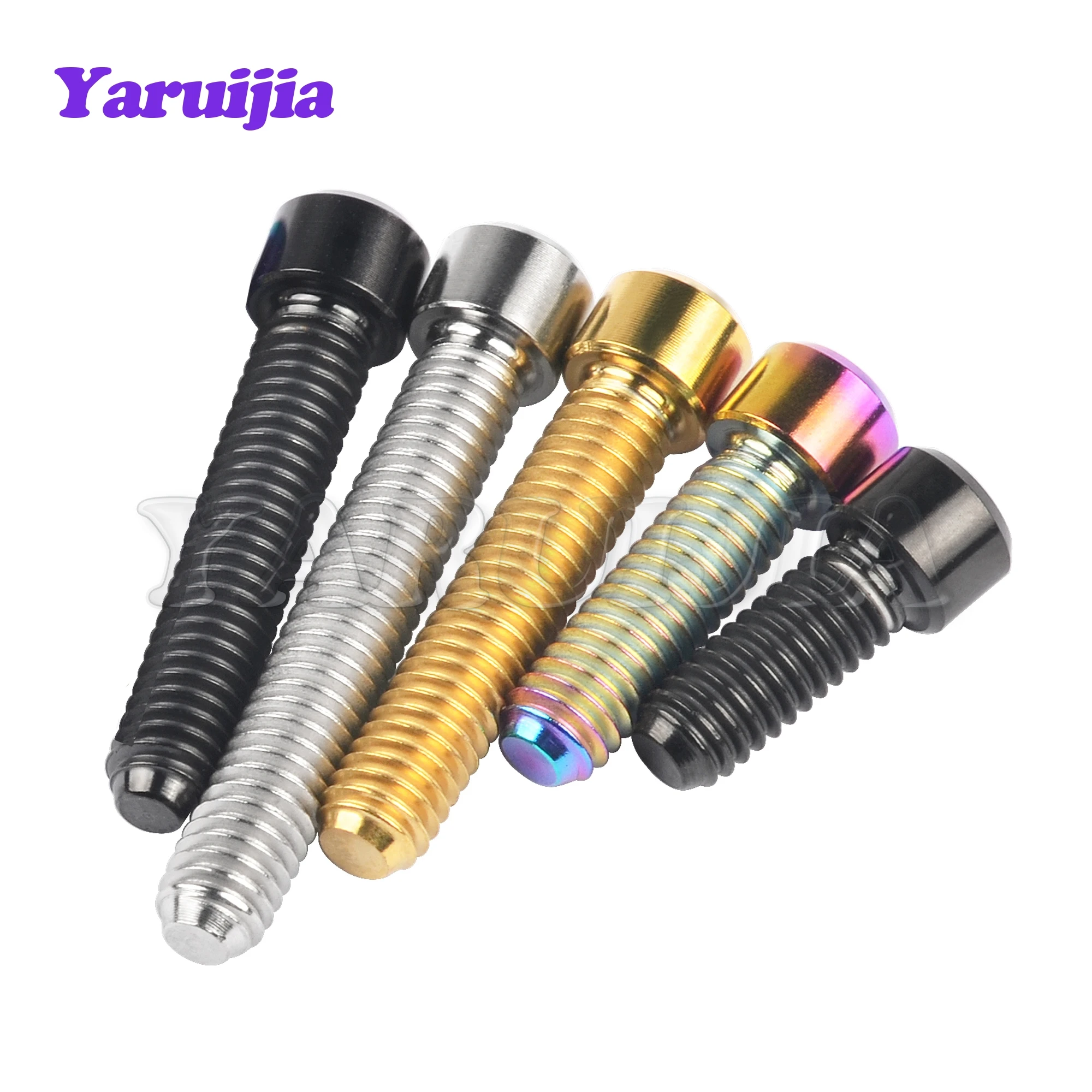 Yaruijia Titan Bu Lông M4x10/13.5/15/20/25Mm Nhỏ Đầu Cột Allen Vít Dành Cho Xe Đạp phía Sau/Trước Derailleur H/L Điều Chỉnh 1 Cái