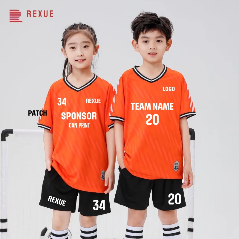 Boys Soccer Set Children's Sport Set Boy Girl Football Clothing Fans Shirt Shorts Training Wear Games Rugby Soccer Uniform