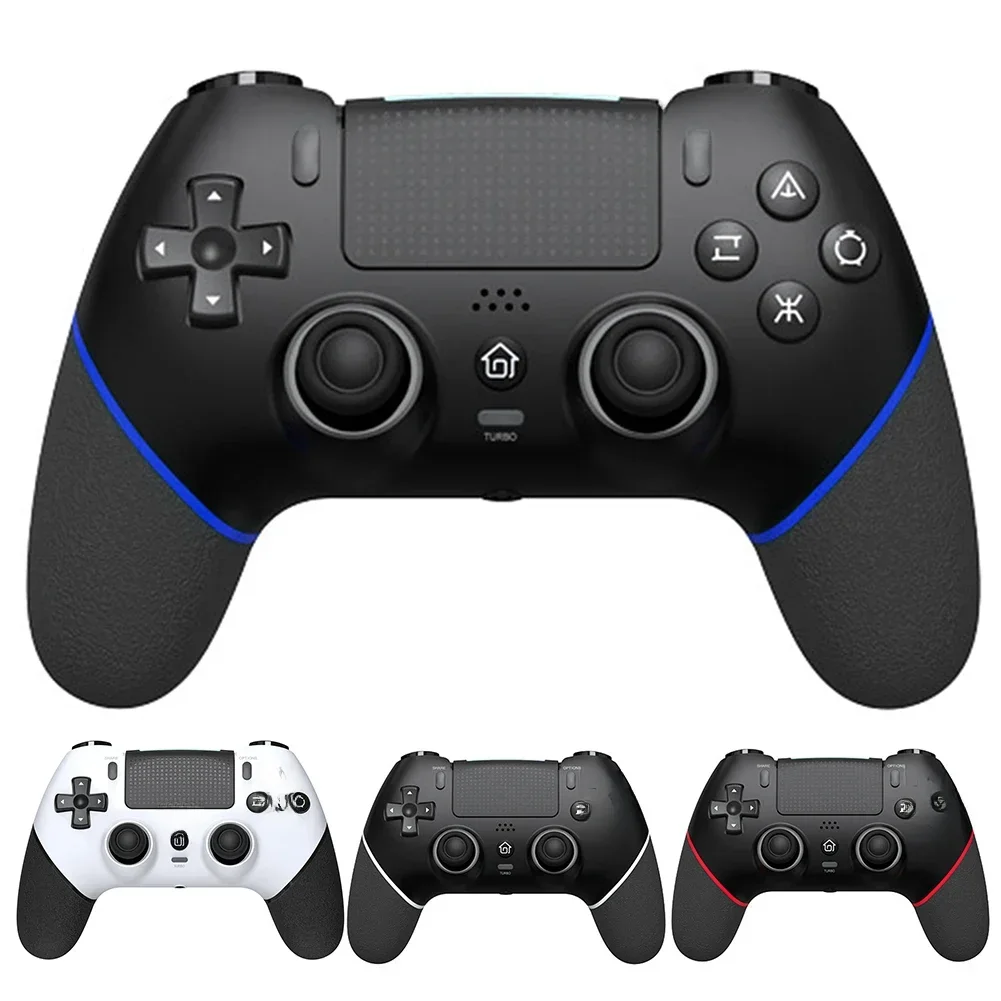 Draadloze Gaming Controller 6 As Gyro Bluetooth Console Controller Macro 'S Turbo Dual Vibration Hall Effect Joystick Voor Ps4 - afbeelding 2