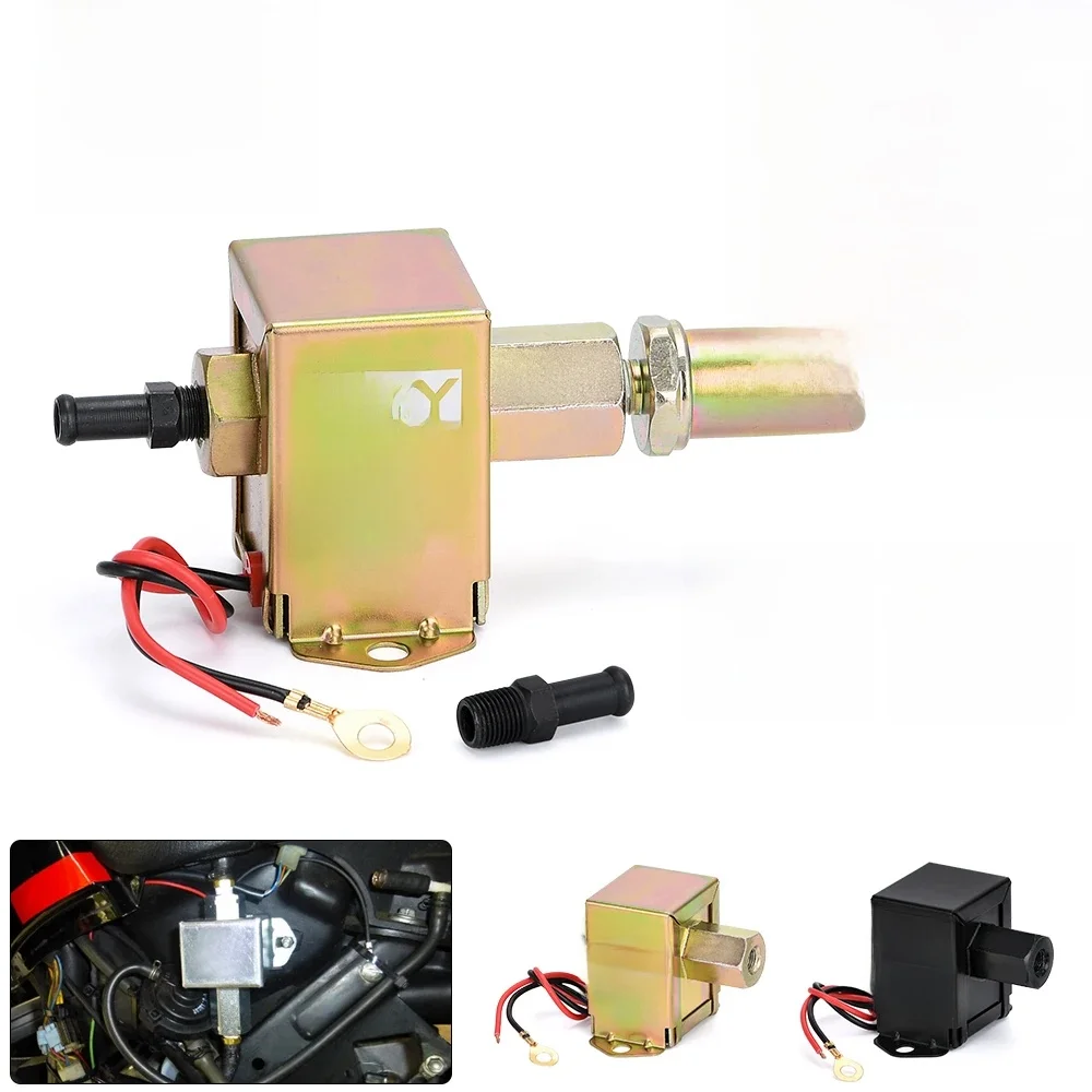 Elektroniczna pompa paliwa 12V 2.5-7PSI ciśnienie 90LPH benzyna olej napędowy kompatybilny FEP12SV E8012S do gaźnika samochodowego motocykl — zdjęcie 2