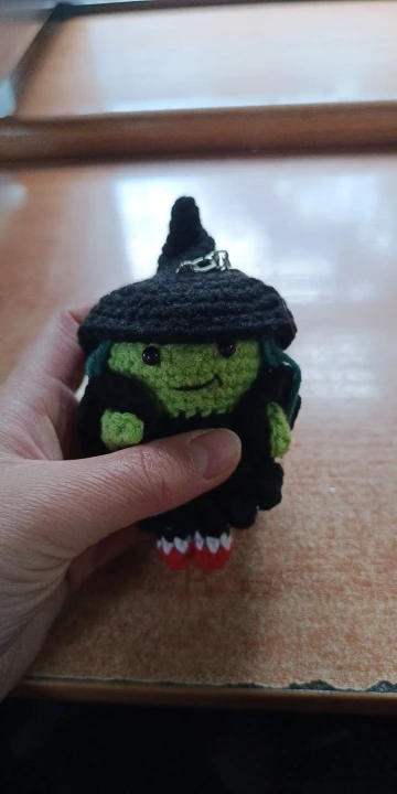 Festival Series Positive Energy Crochet Halloween Handmade Knitted Doll with Encouragement Card Mini Desk Decor Gift photo review