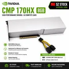 A. ORIGINAL FACTORY NVIDIA CMP 170HX Graphics Card, 8GB HBM2