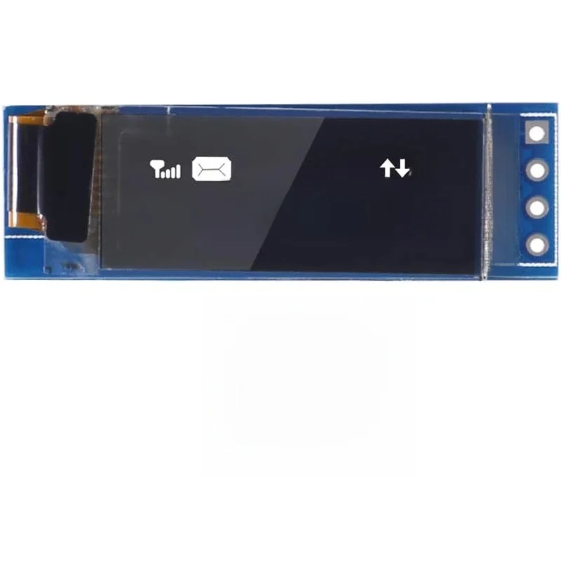 I2c Oled Weergavemodule 0.91 Inch I2c Ssd1306 Oled Weergavemodule Wit/Blauw I2c Oled Scherm Driver Dc 3.3V ~ 5V Voor Arduino - afbeelding 2