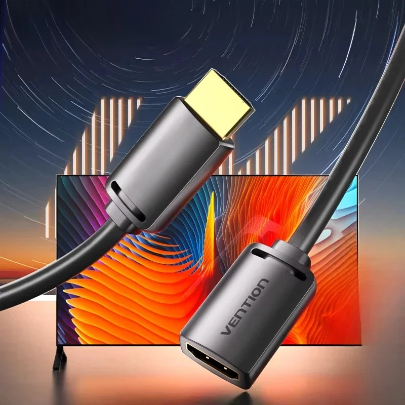 Vention-Câble d'extension 4K 60Hz HDR HDMI 2.0, pour TV HD, Nintendo Switch, PS4, PS3, PC, adaptateur d'extension mâle vers femelle