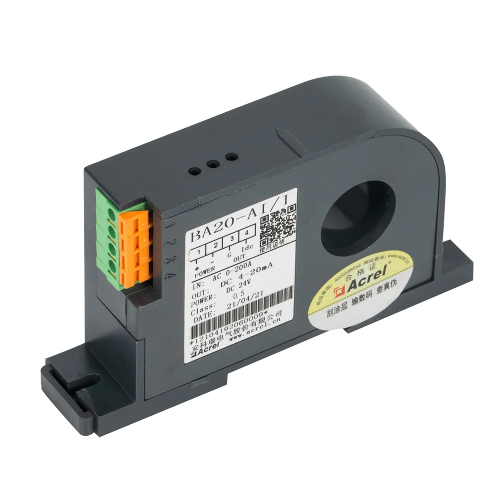 Acrel BA20-AI/I Diameter 20mm Current Transducer Input AC200A Output 4-20mA