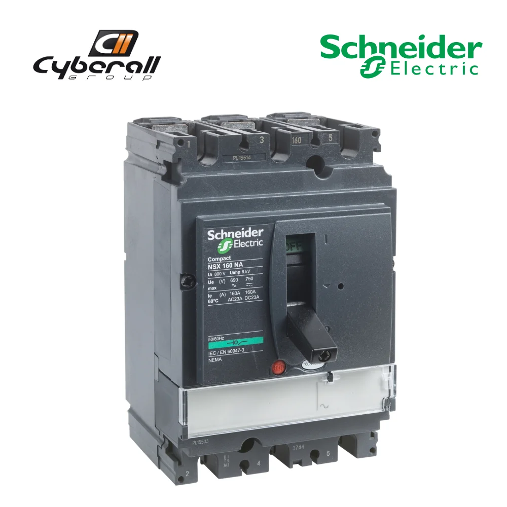 Schneider Electric-Cyberall-switch section, model Compact NSX160NA Micrologic, 4 pole, 160A 800V AC
