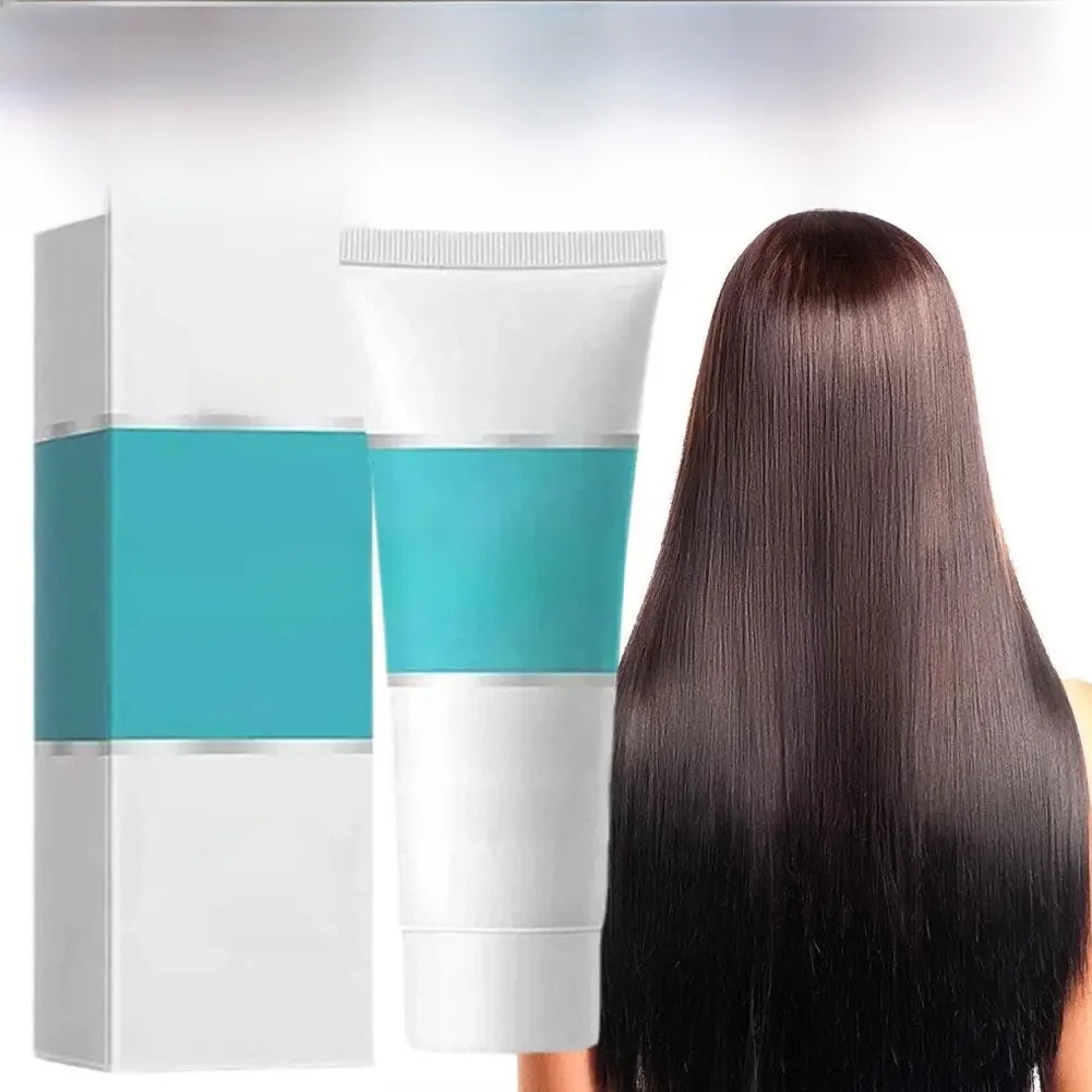 Crème lissante professionnelle à la kératine, traitement endommagé, lissage plus rapide, soins pour cheveux bouclés, crème correctrice de protéines, 60ml