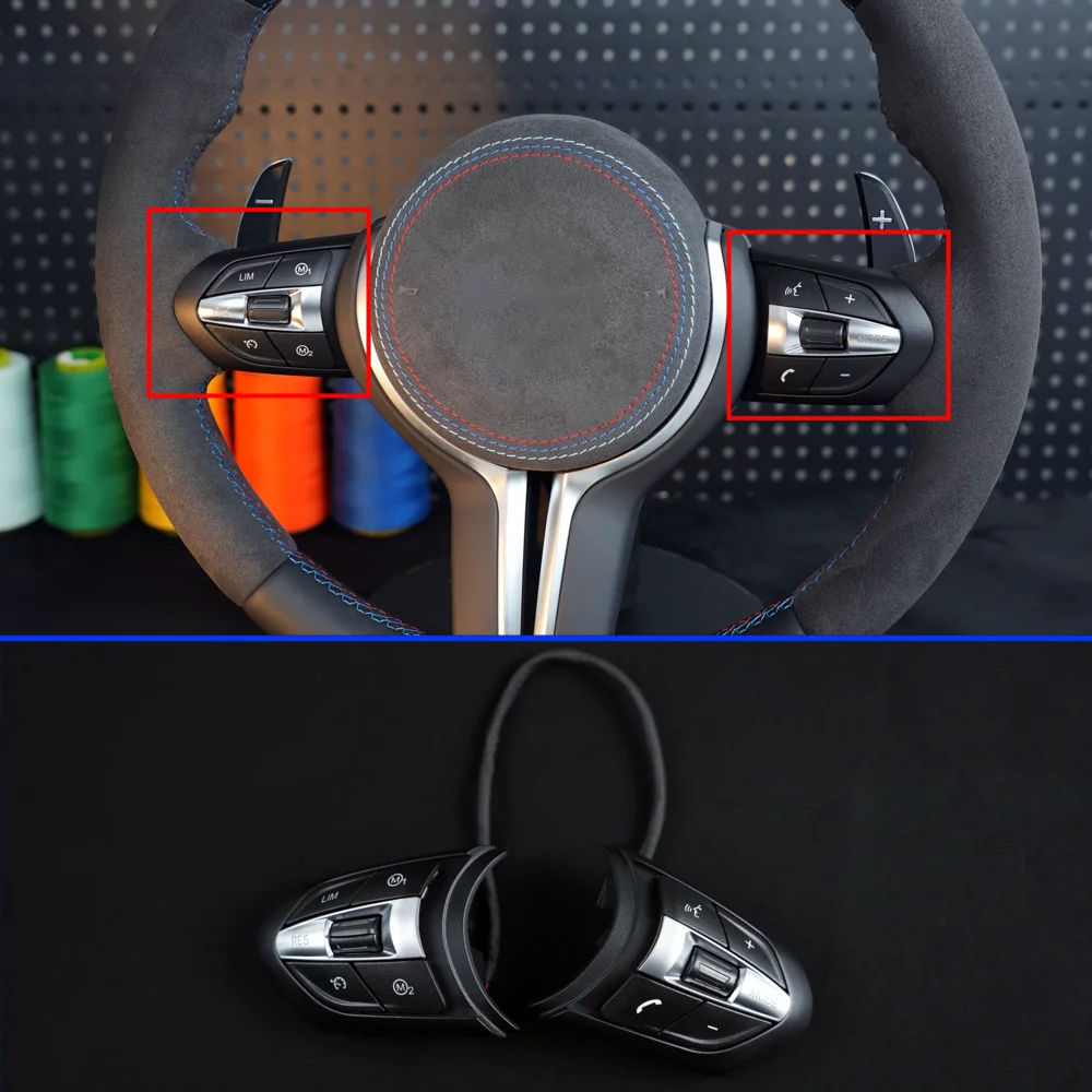 Für BMW 3er 5er F20 F30 F31 F35 F10 F11 F18 E90 E91 E92 E93 Lenkradtasten und ohne M1 M2 Tasten – Detail 4