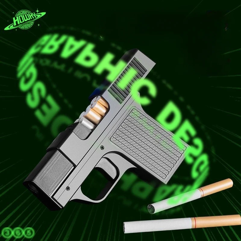 

New Trendy Play Cigarette Box Direct Charge Inflatable Lighter Multi functional Dual purpose Smoking Set Men's Gift Lighter