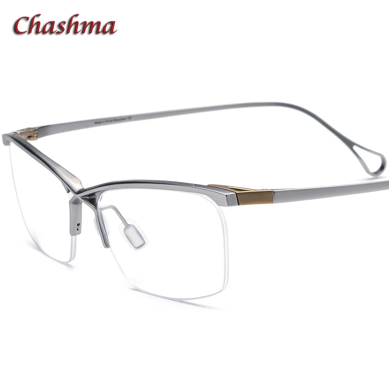 

Chashma Male Elegant Fashion Prescription Glasses Frame Pure Titanium Women Optical Eyewear Women Designer Eyewear Spectacles