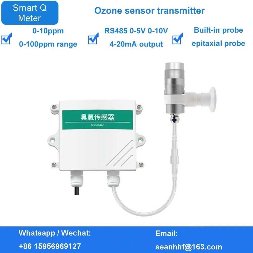 

Hot selling ozone sensor O3 transmitter substation toxic and harmful air detector alarm RS485 concentration detector