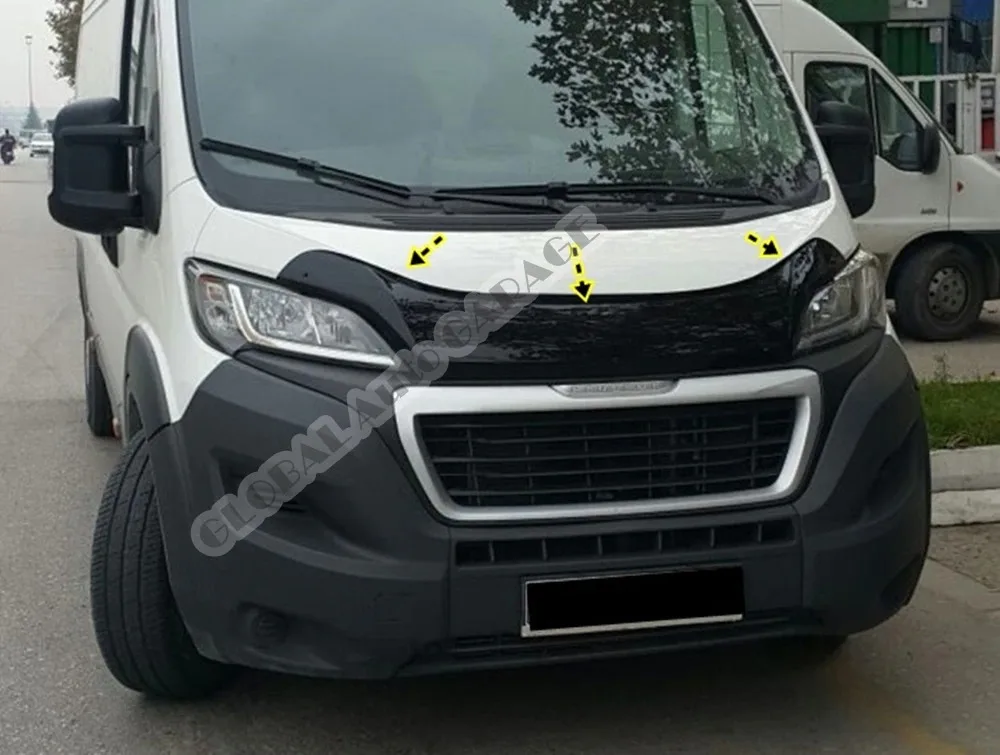 

For Fiat Ducato 2014-2021 Front Bug Shield Hood Deflector Guard Bonnet Protector Car Auto Accessory Car-Styling Accessories