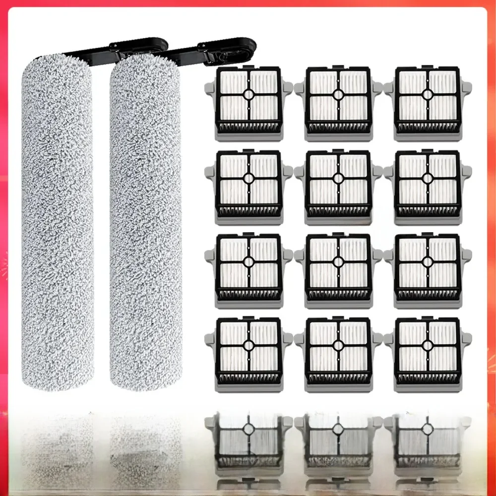 Compatible Pour (Tineco Floor One Switch S6 / Stretch S6) Pièce Aspirateur Sec et Humide Consommable Brosse Rouleau Filtre HEPA Accessoires