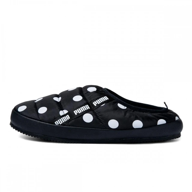 Puma Tough Padded Polkadot Padded Slippers 39219201 Puma Black Puma White