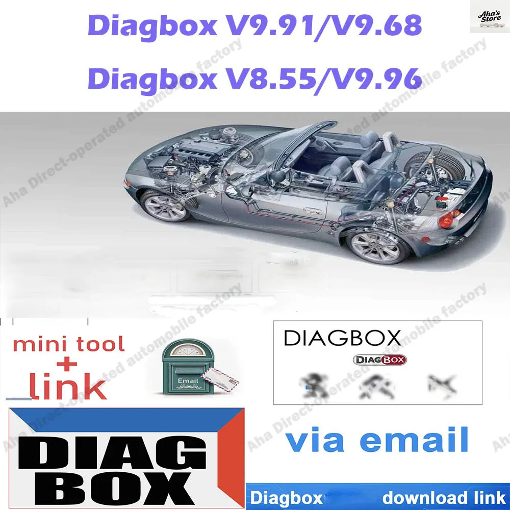 برنامج تشخيص السيارة Diagbox V9.91 8.55 9.68 9.96 obd2 الماسح الضوئي متعدد اللغات يعمل بالكامل لنماذج السيارات الأوروبية الأمريكية #1