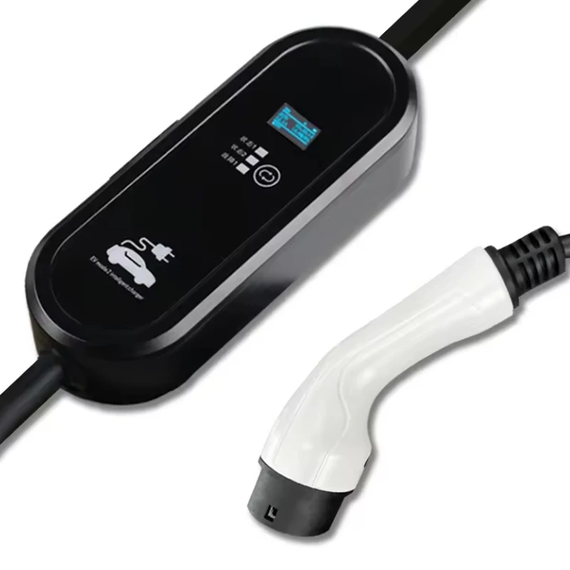 Single Phase 3.5kw Type2 16A 5m Cable Adjustable Charging Current with Touch Screen