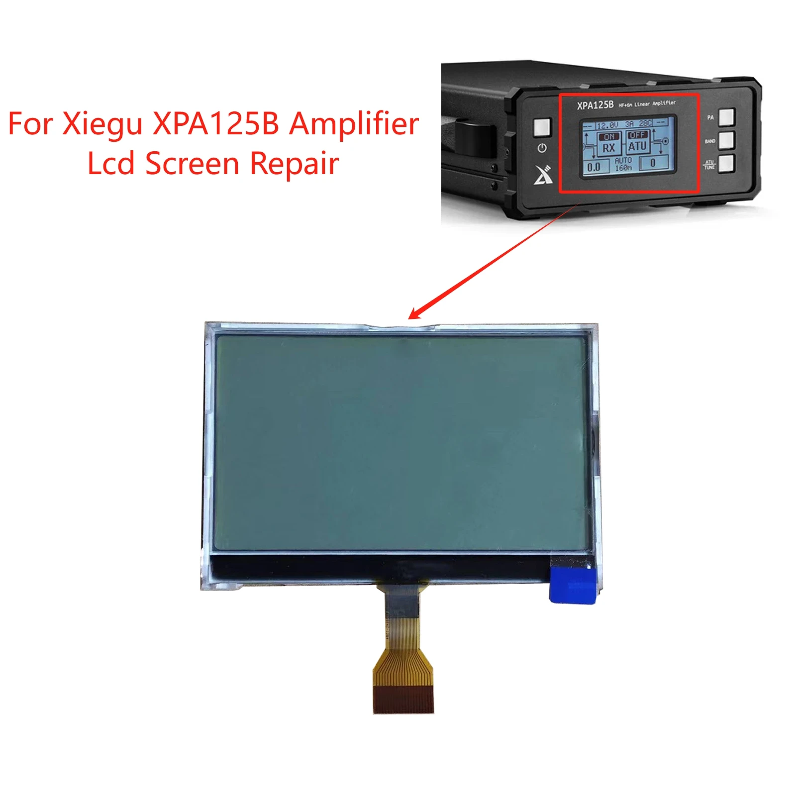 xiegu-xpa125b-アンプ-lcd-スクリーンディスプレイの交換-修理用