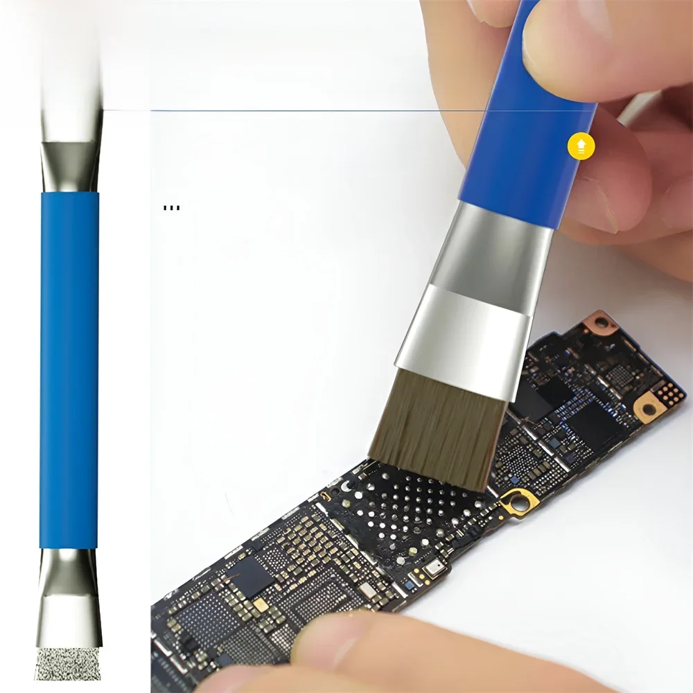 Antistatische ESD-sichere doppelköpfige Bürstenplattenreparatur für die Reparatur von IC-Chips, PCB-Schweißen von Mobiltelefonen/Computer-Mainboards