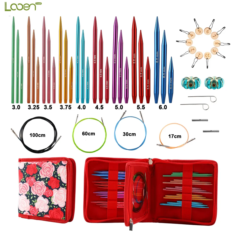 

39 Piece Sewing Knitting Crochet Hooks Set DIY Beginner Crochet Hook Kit With Storage Bag Material Pack and Storage Tools