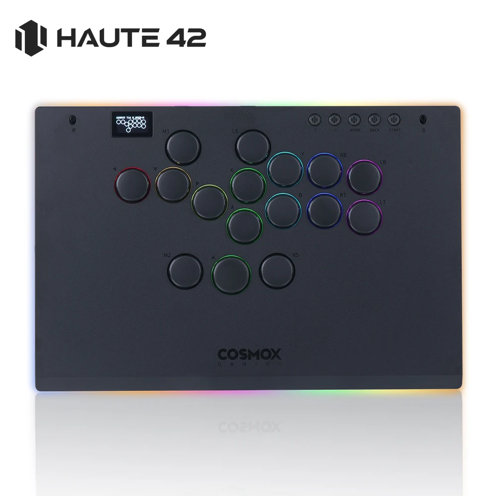 Haute42 Aluminium Alloy Hitbox Leverless Controller Stickless Arcade Stick For PC/ Ps4 / ps5/Steam Hitbox Fighting Controller