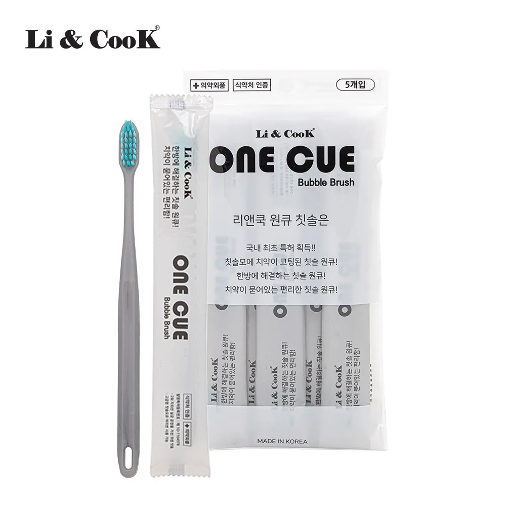 [Lee & Cook] One Q Toothbrush 5EA (toothbrush hair toothpaste coating)