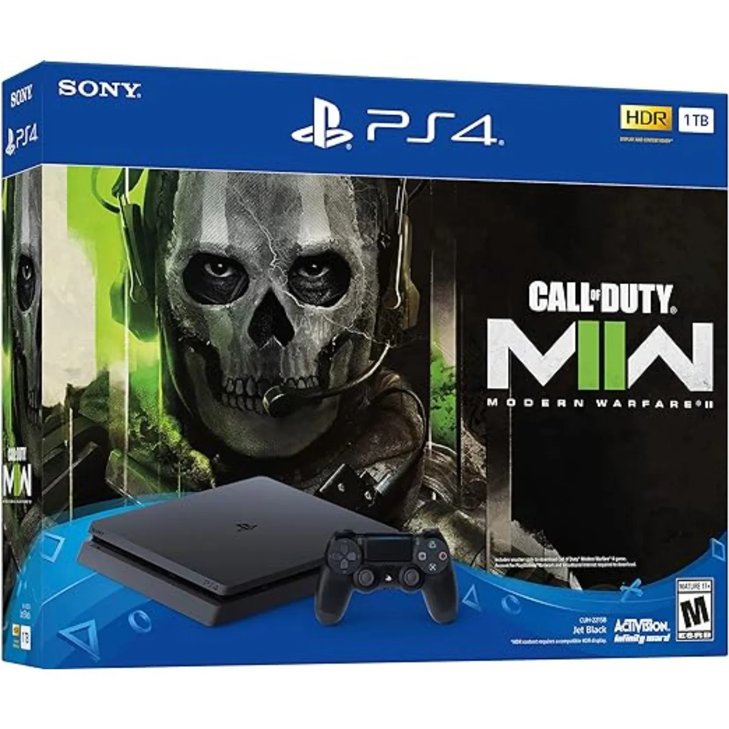 Sony PlayStation 4 Slim 1TB JET Black Game Console CALL OF DUTY:MODERN WARFARE II