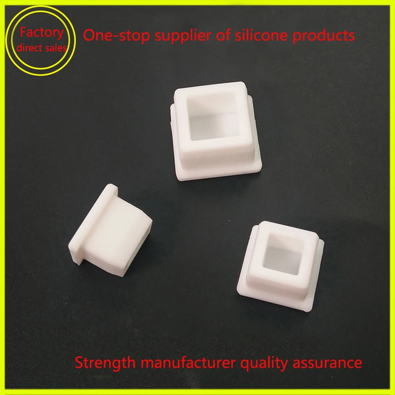 White Rubber Plug Gasket Seal Waterproof Plug T-shaped Steel Pipe Plug Square Hole T-shaped Plug Plug Cap 9.6-34.6mm