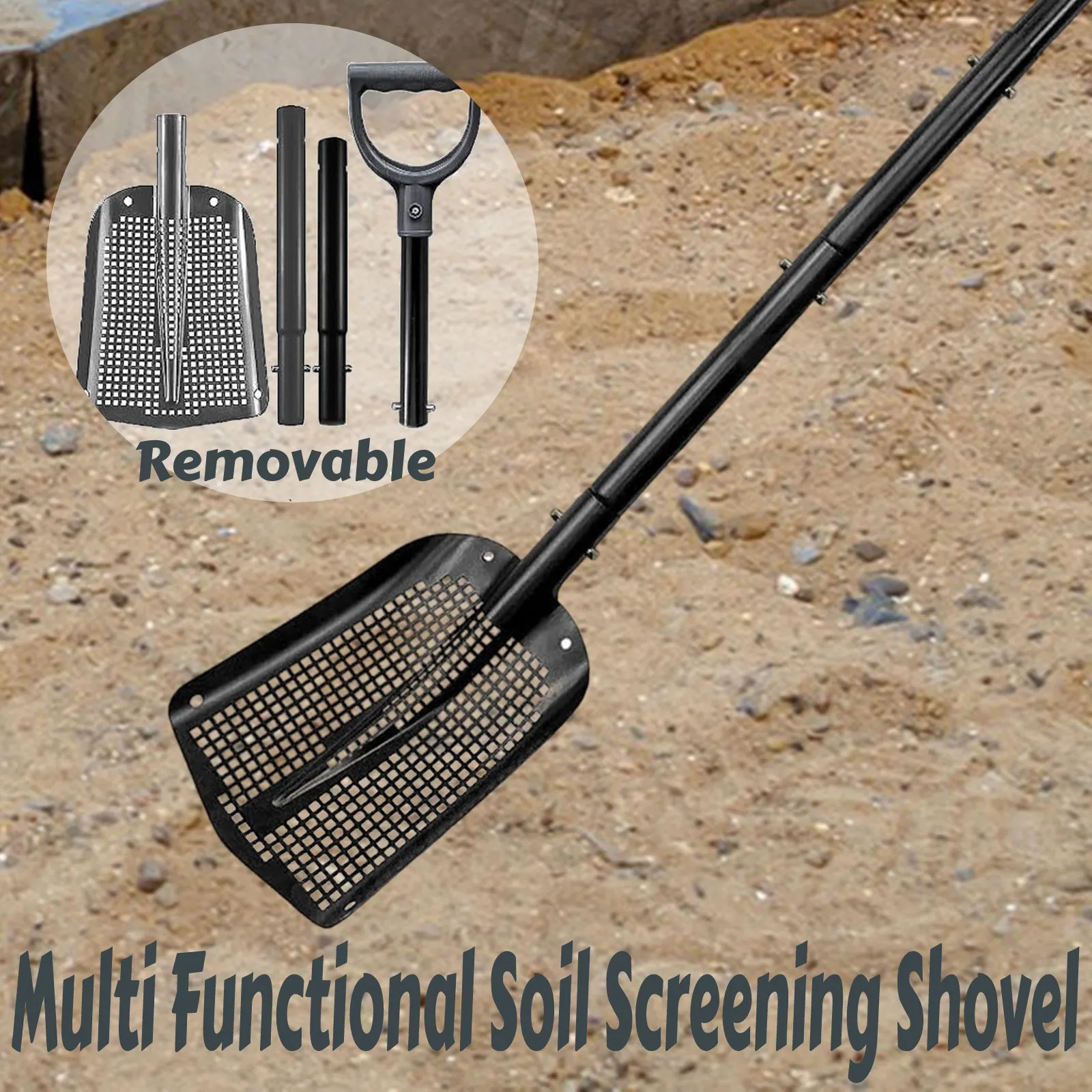 

Multi functional Soil Screening Shovel Industrial Agricultural Shovel Sand Stone Filtration Hollow Shovel Sorting Leakage Shovel
