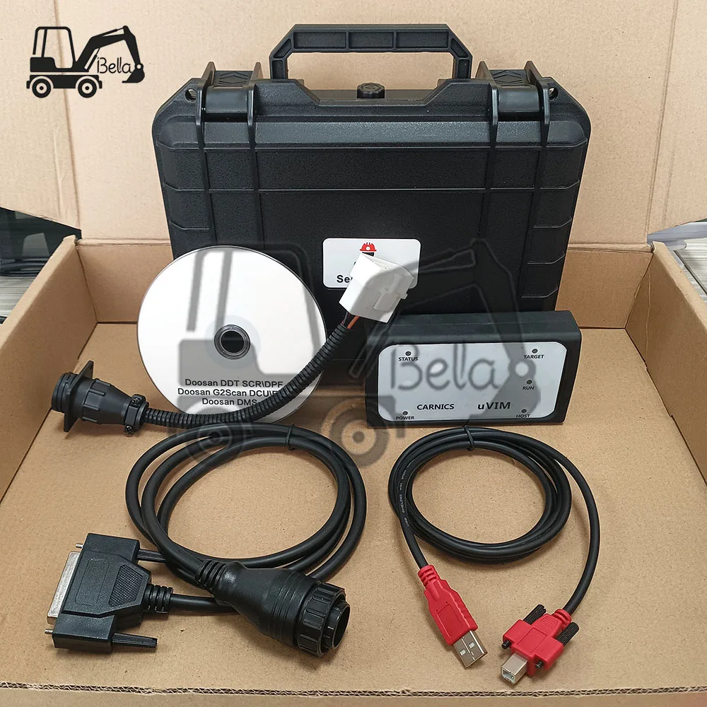 UVIM Diagnostic Tool Excavator klift Engine Fault Scanner Detection OBD Interface For Doosan DDT CARNICS SCR DPF DCU ECU 2024