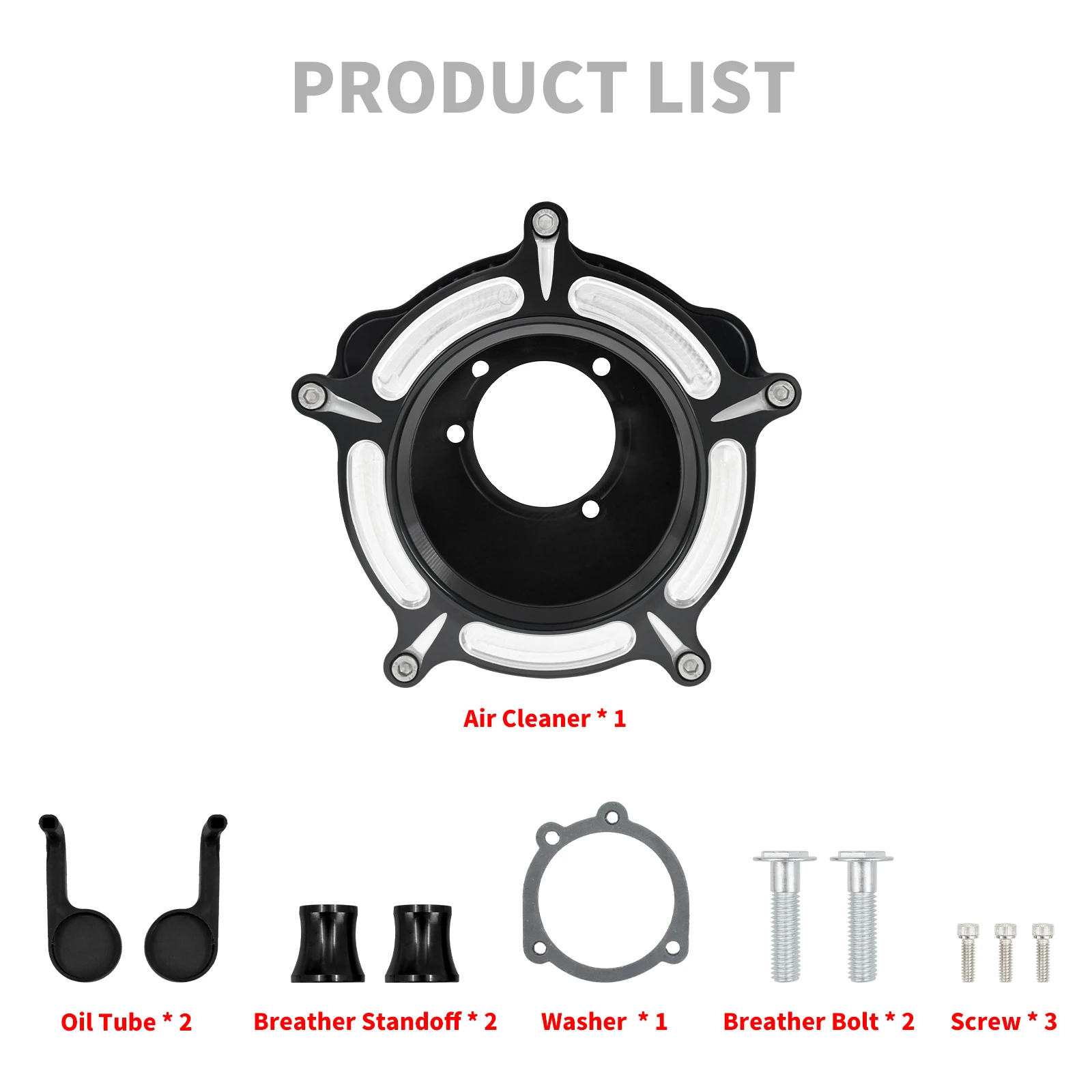 Motorcycle Transparent Air Filter Red Intake For For Harley 04-22 Sportster 883 1200 48 72 For Dark Custom XL1200X