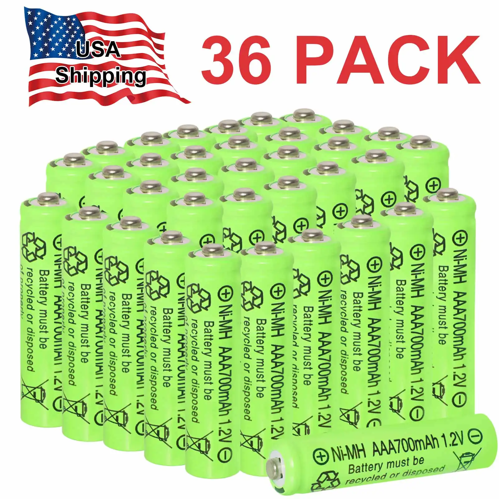 36PCS 25200Mah 1.2V…