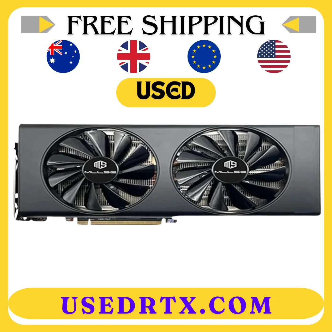 Usato RX 5700 8GB Placa De Video scheda grafica GPU GDDR6 256-bit 7nm supporto scheda Video CPU Desktop rx 5700