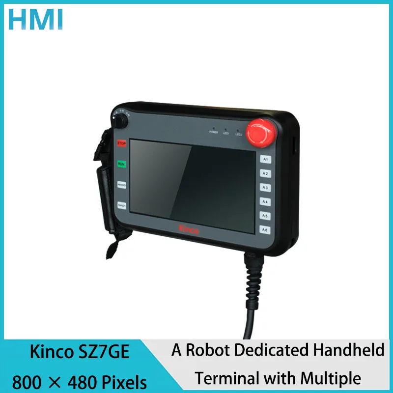 

Kinco SZ7GE HMI A Robot Dedicated Handheld Terminal with Multiple Interfaces 7 inch TFT 800×480 USB RS232 Ethernet interface