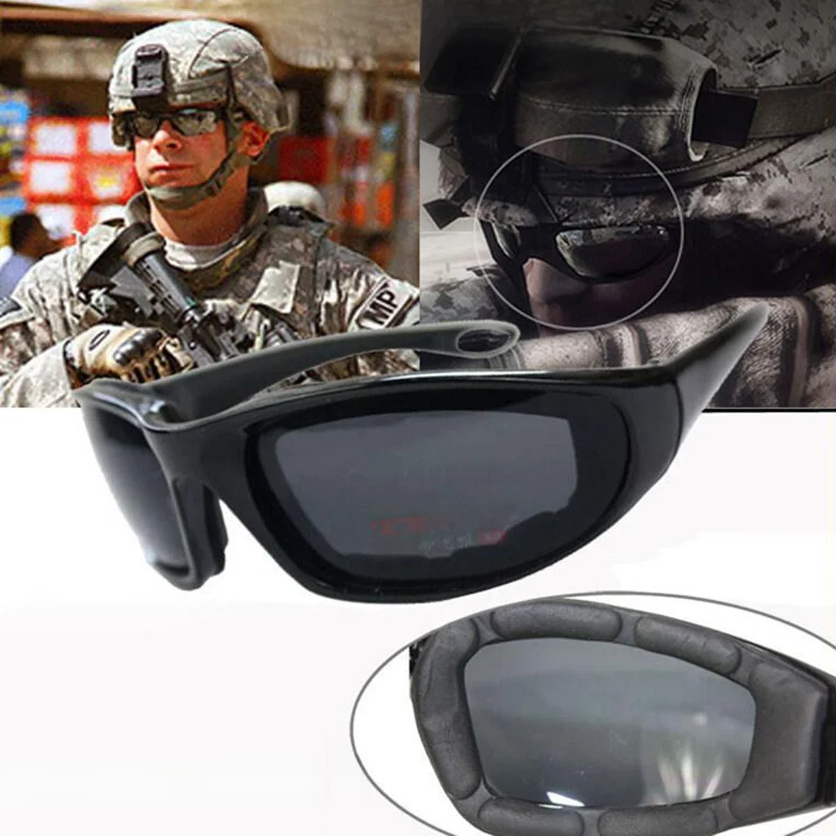 AliExpress Other Fashion Goggles CS Impact Protection Tactical Windshield Cycling Sports Tactical Glasses for Women's