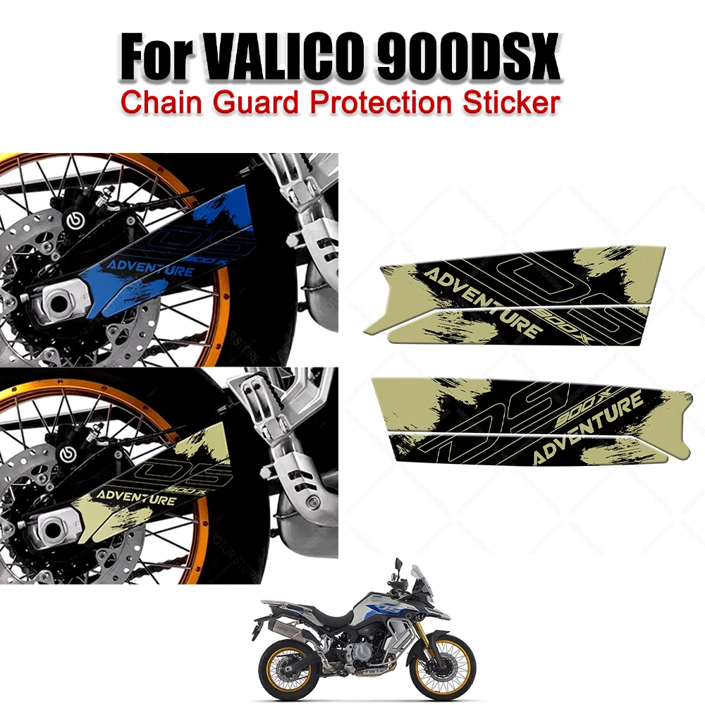 

For Voge valico 900dsx Motorcycle Accessories Motorcycle Chain Cover Protection 3D Sticker Waterproof Decorative Sticker