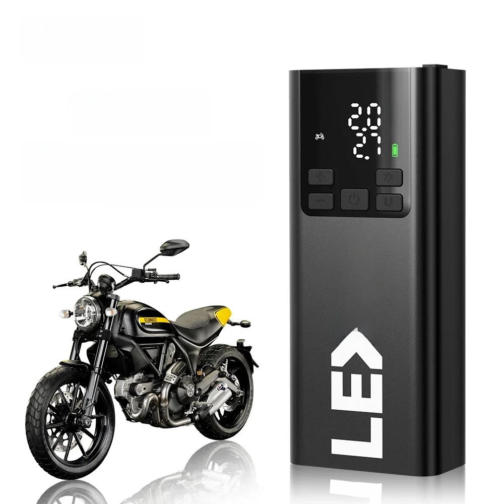 AliExpress NONE Lexin P5 Smart Air Pump 5000mAh for Motorcycles Tire Inflator Bicycle Boat with LED Digital&Preset Pressure Inflation