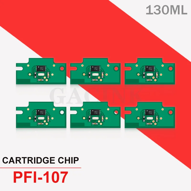 Imagem -03 - Cartucho de Tinta para Chips de Impressora Canon Chip Arc Pfi107 Pfi 107 Ipf670 Ipf680 Ipf685 Ipf770 Ipf780 Ipf785 Ipf670 Ipf770