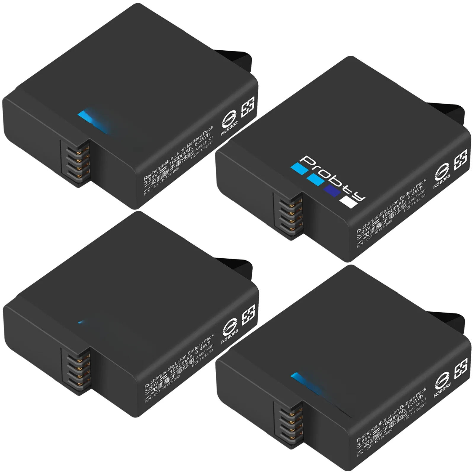Oryginalna bateria probty do GoPro Hero 7 6 5 Black Sports Action Camera Akcesorium 1680mAh AHDBT-501Akumulator z ładowarką USB — zdjęcie 2