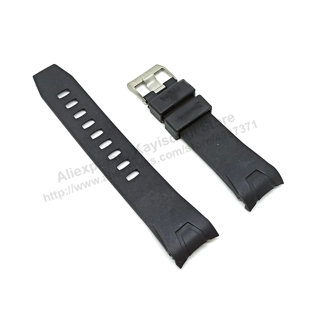 Omega Seamaster Planet Ocean Fits/For 22mm Black Silicone Rubber Replacement Watch Band Strap