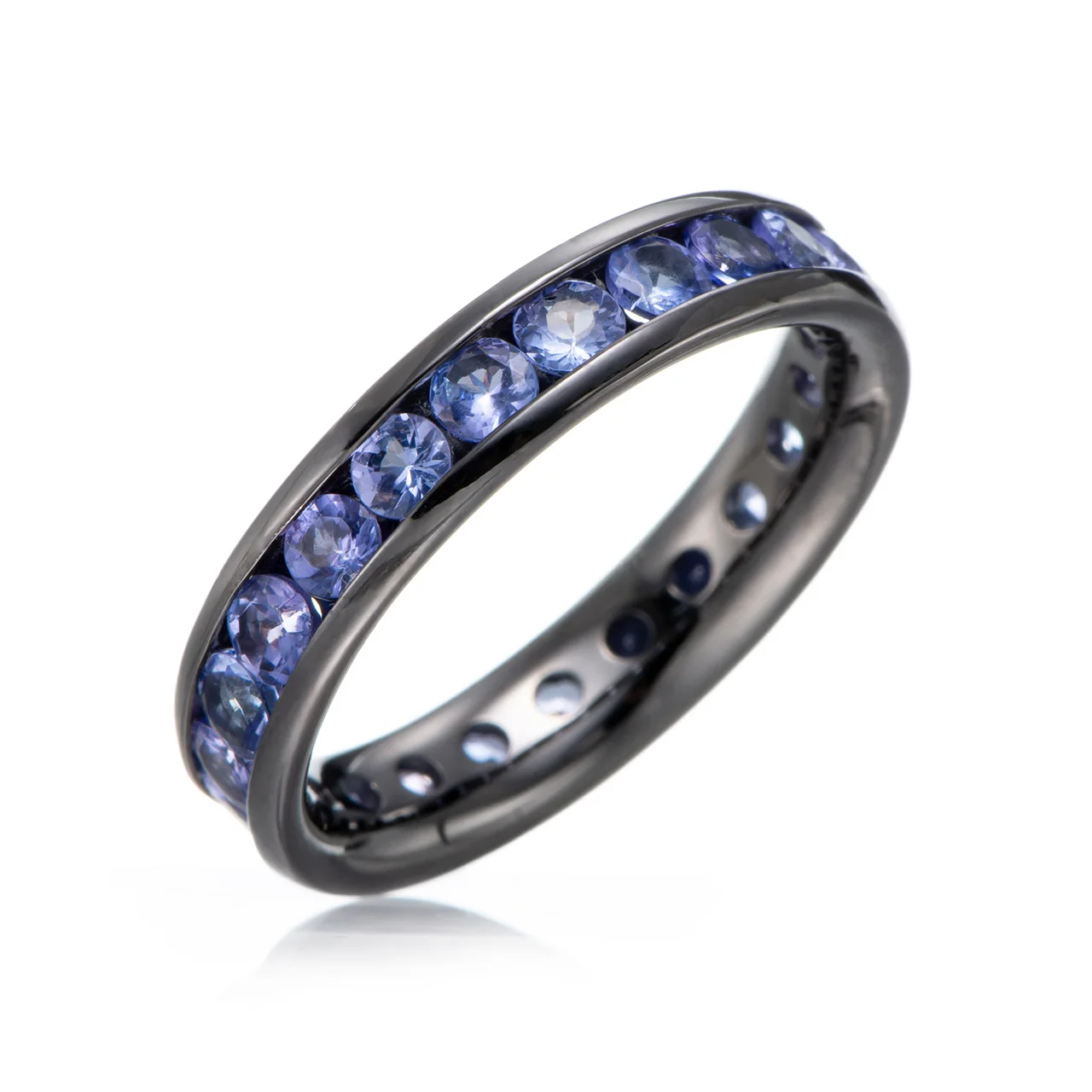 

Tanzanite Black-Rhodium Over Sterling Silver Ring