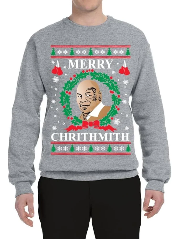 

Merry Christmas Christmas Tree Funny Man Picture Christras Sweater Oversized Hoodie Winter Clothes Woran New Sweatshirts Hoodie