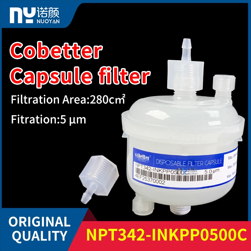 

Экосольвентный чернильный фильтр Cobetter 5 мкм для капсульного чернильного фильтра Cobetter NPT342-INKPP0500C 5 микрон