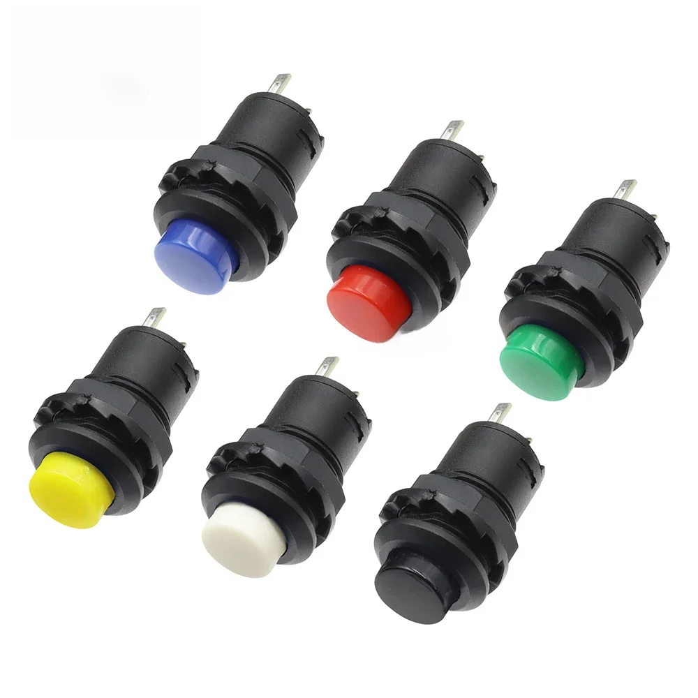 100 szt. Samoblokowanych/chwilowych przełączników przyciskowych DS228 DS428 12mm wyłącznik przyciskowy 3A /125VAC 1.5A/250VAC DS-228 DS-428 — zdjęcie 2