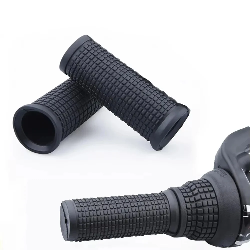 AliExpress NONE For Shimano SL-RS35 MTB Bike Handlebar Grips 22.2x75mm Short Bar Twist Cover Handle Bar Grip Bicycle Accessories