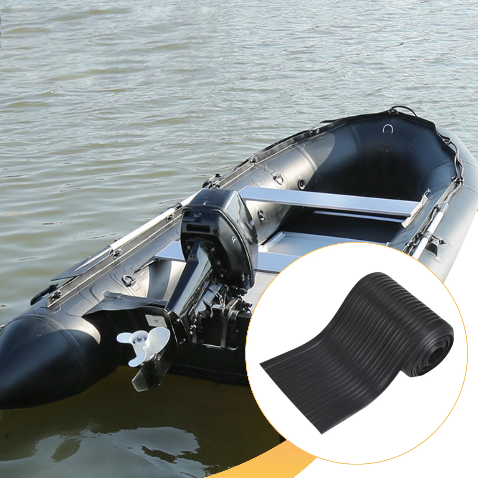 Inflatable Boat Wear Strip 100/500x20cm Protective Strip Wear Resistant Portable Professional for Fishing Boat Kayaks Canoe Raft