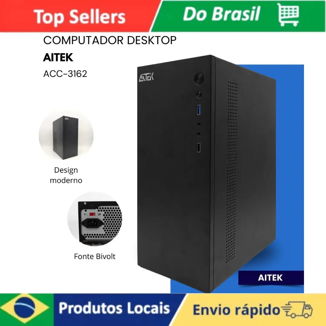 PC Intel Core I3 16gb Ram DDR4 SSD 256gb Design Compacto