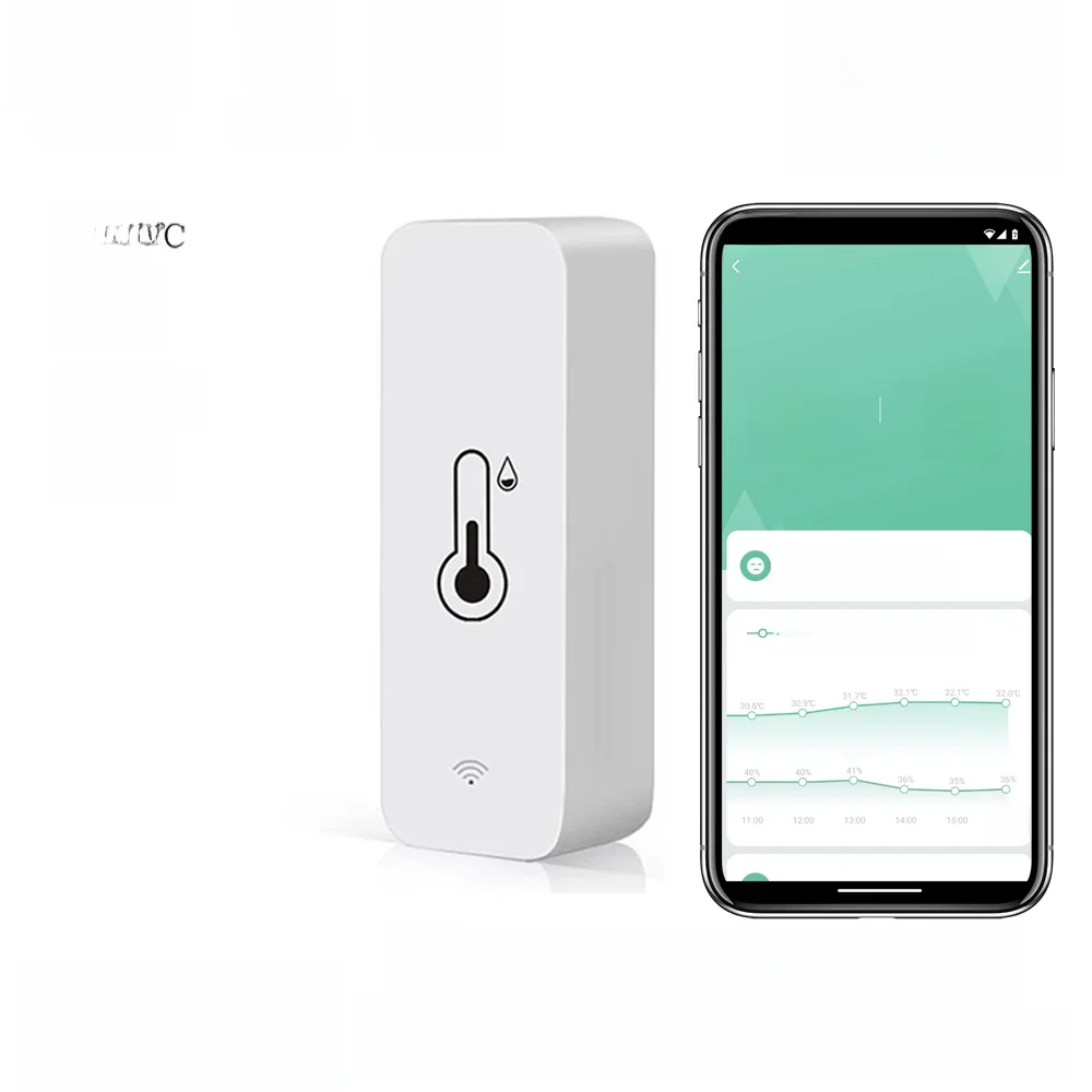 Tuya – capteur intelligent de température et d'humidité, application WiFi, moniteur à distance pour maison intelligente var SmartLife, fonctionne avec Alexa Google Assistant