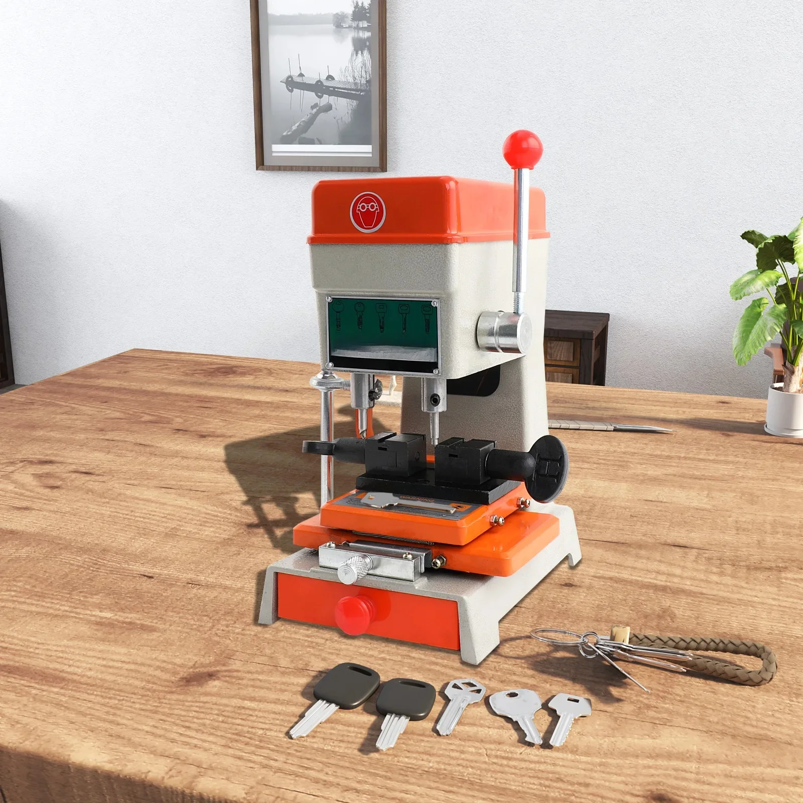 220 V 100 W Verticale Sleutel Snijmachine Sleutel Dupliceren Cutter Machine Slotenmaker Gereedschap Lock Pick Set 8000 rpm - afbeelding 2