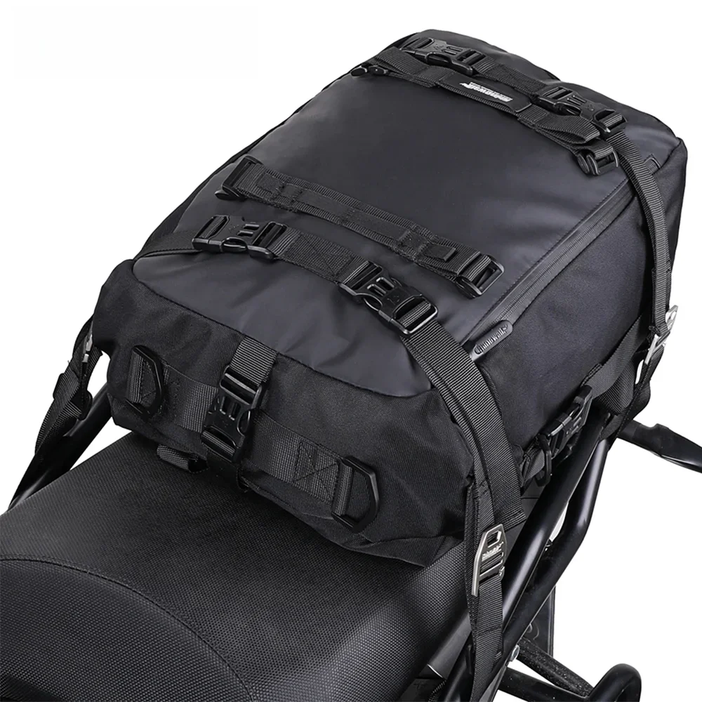 AliExpress Rhinowalk Motorcycle Back Seat Bag 10/20/30L Waterproof Multifunctional Saddle Side Luggage Bag cycling backpack Universal